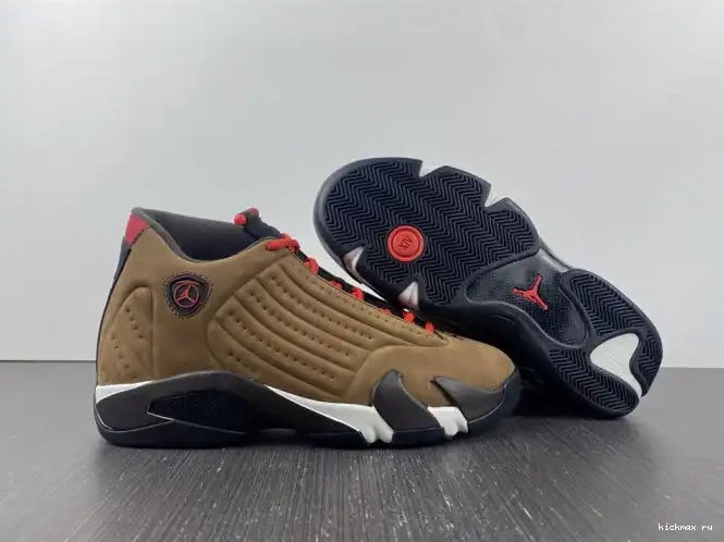 Cheap Kickmax Winterized DO9406-200 Retro Archaeo Jordan 14 Brown 0520